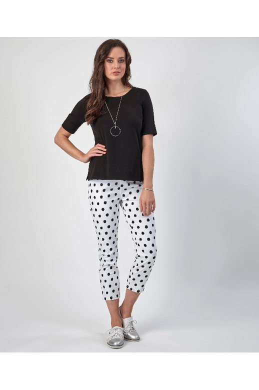 Boat Neck Top Black