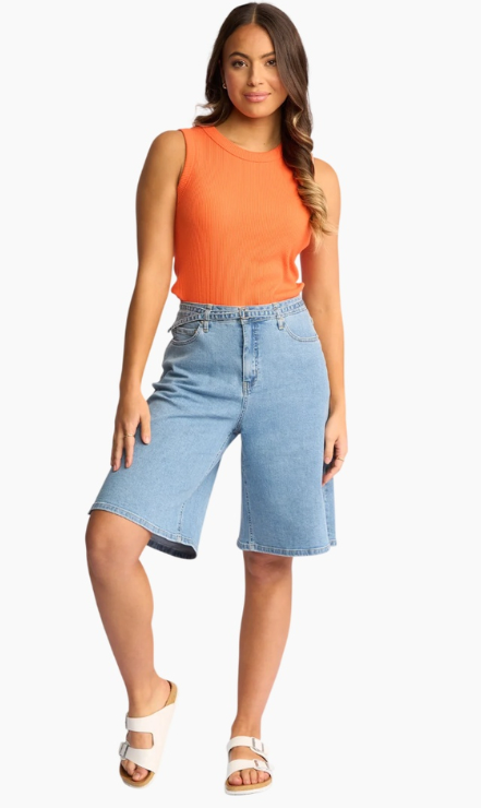 Knewe Zuri Short-Light Wash Denim