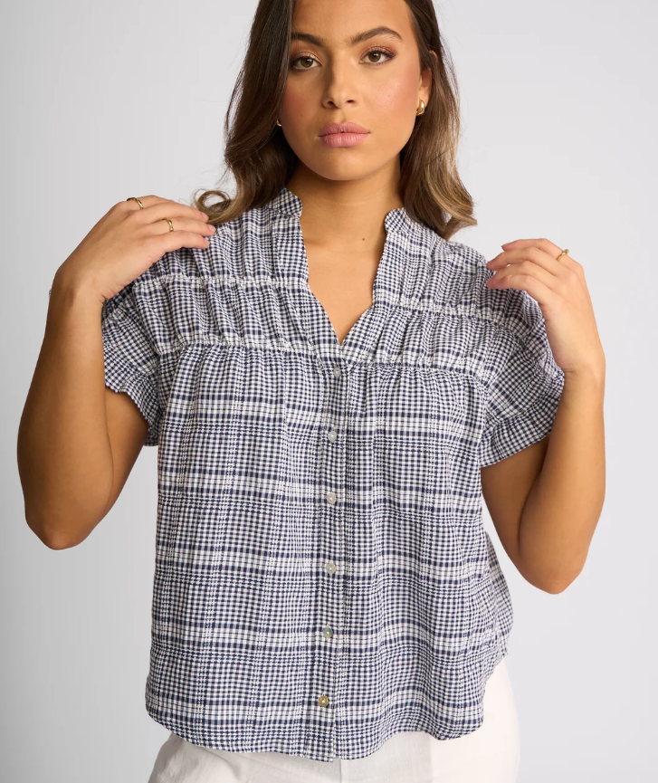 Knewe Addison Top-Ink Denim