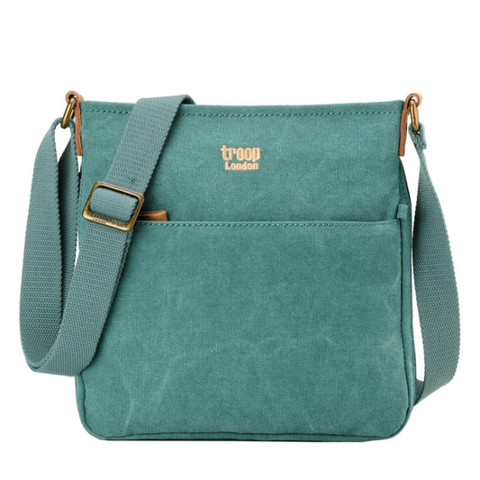 Classic Small Zip Top Shoulder Bag - Turquoise
