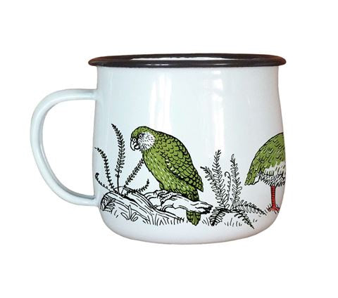 Enamel Cup - Birds