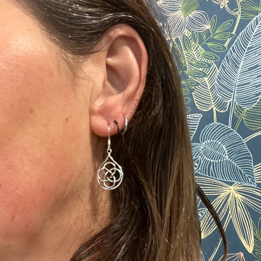 Sterling Silver Earrings Celtic Knot