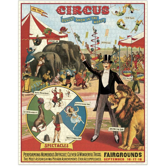 Cavallini 1000 Piece Puzzle - Circus