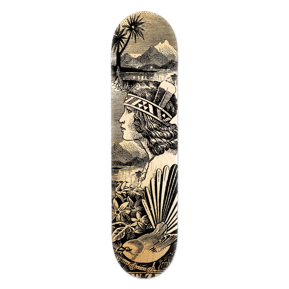 Wahine Fantail Skate Deck Art
