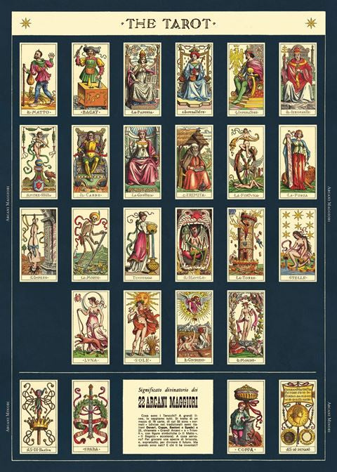 Cavallini Poster or Gift Wrap Tarot
