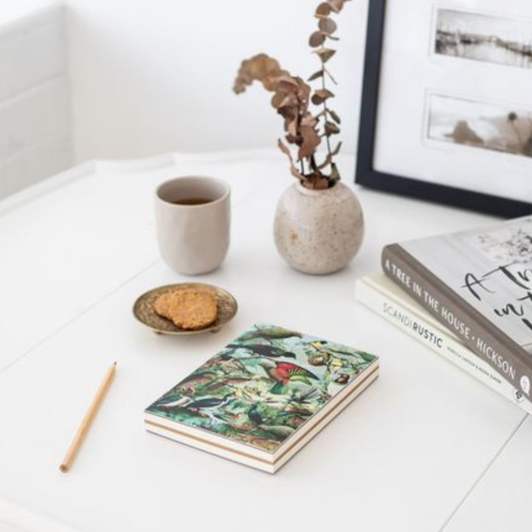 Native Birds of NZ Hand Bound Notebook