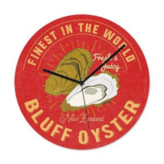 New Zealand Oyster Frameless Clock