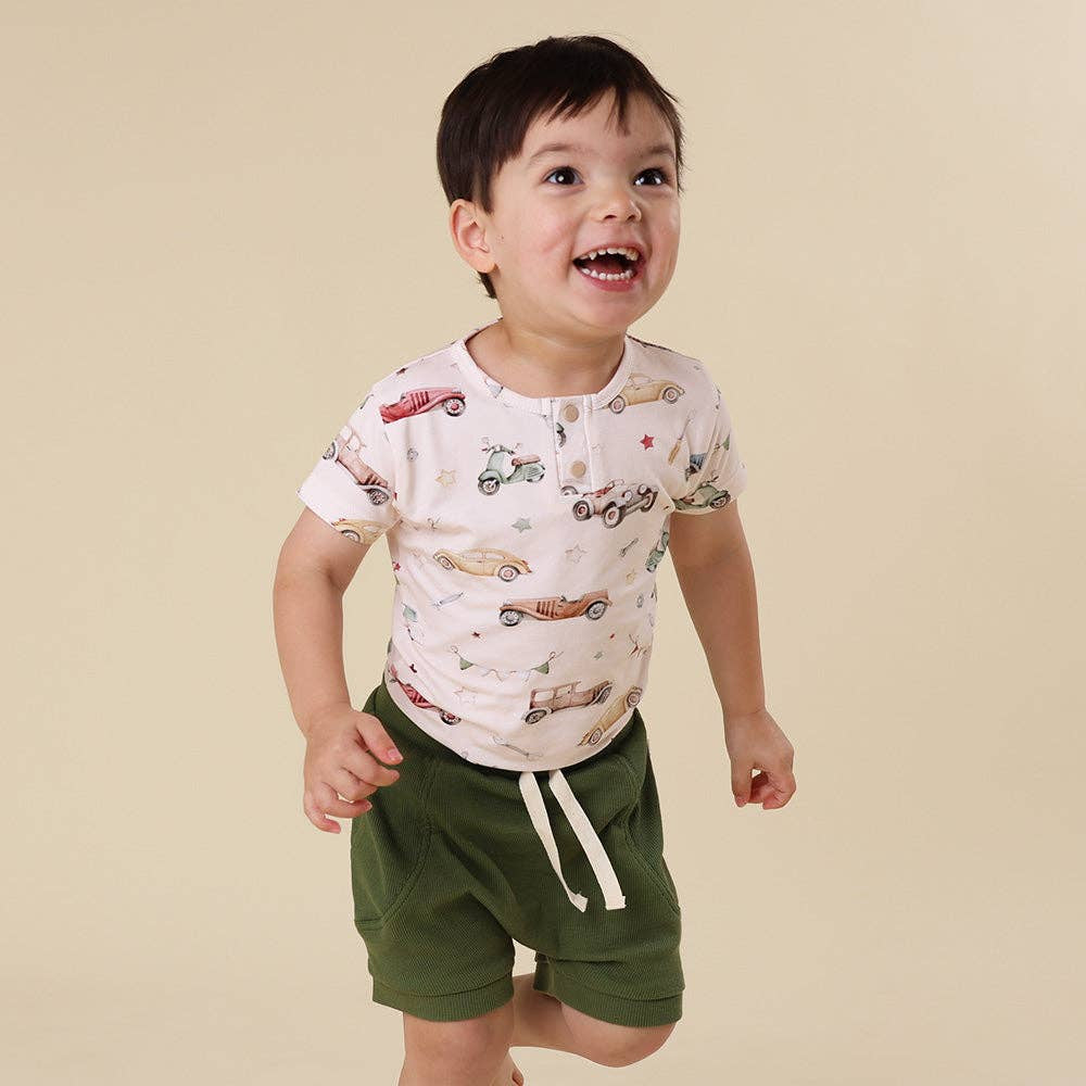 Olive Organic Shorts