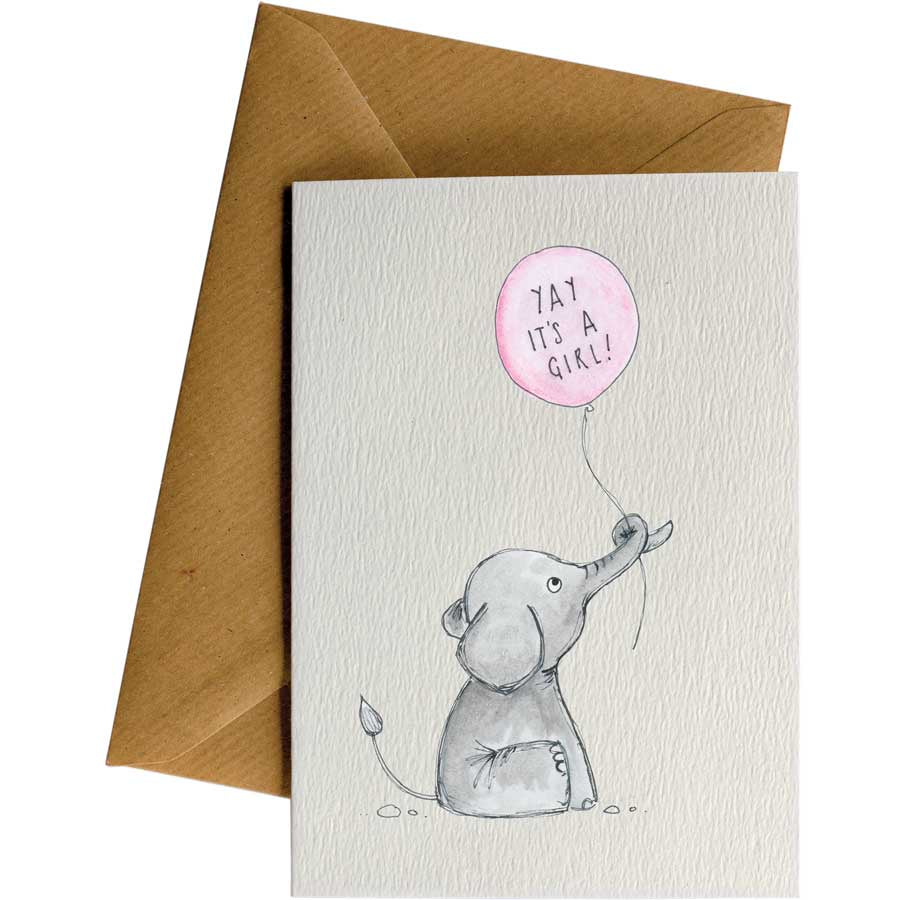Little Difference Yay It's a Girl Card