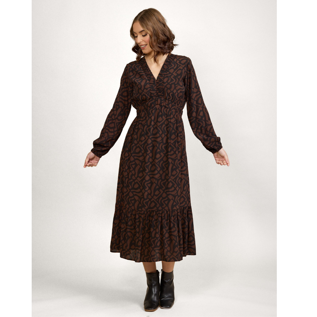 Jolene Dress-Mocha