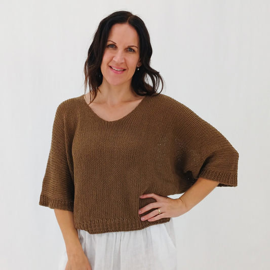Lidia Cotton Pullover Spice