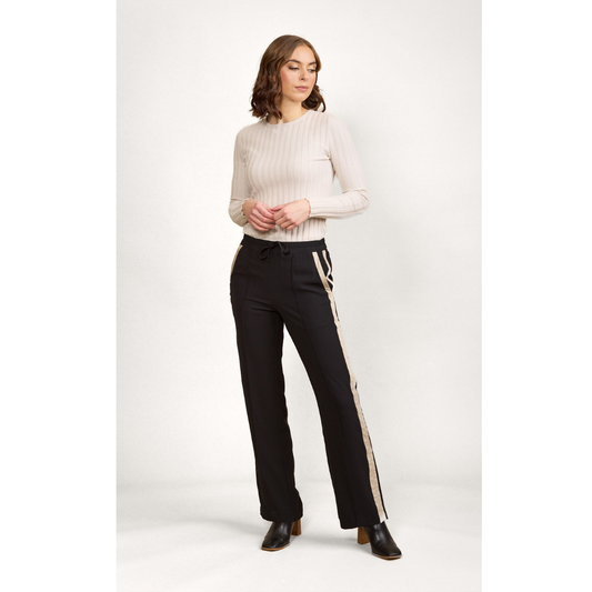Bowie Pant-Black/Oat