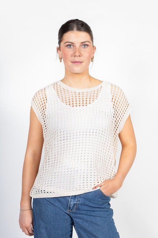 Antler Chelsea Vest-Vanilla Gold