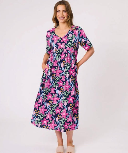 Ella Dress Navy