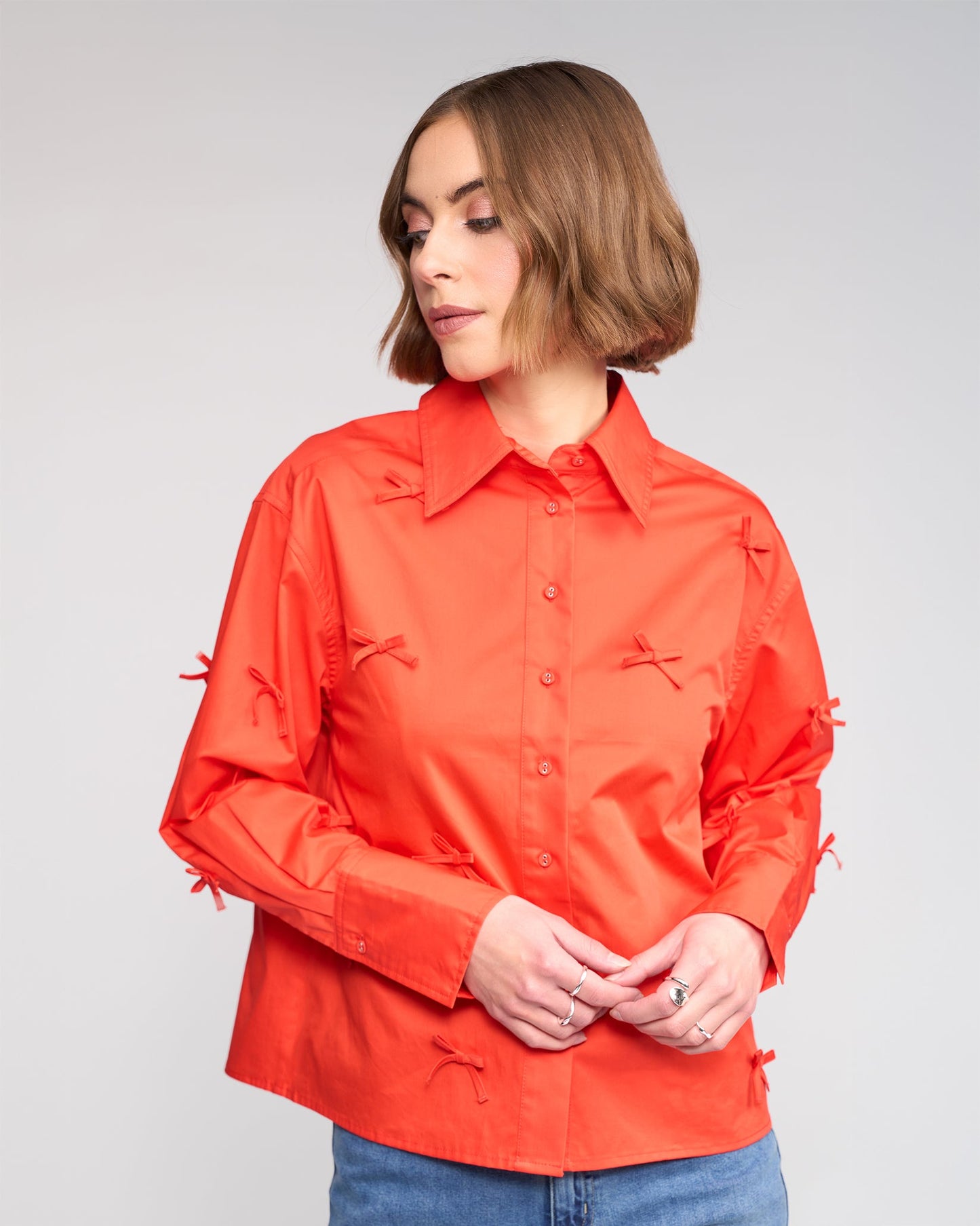 Bow Shirt Lava