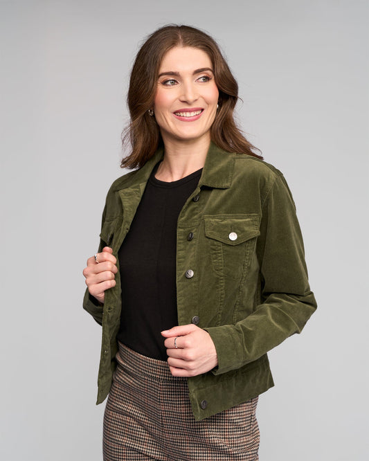 Core Cord Jacket Deep Sage