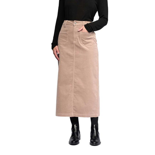 Lane Cord Skirt Twig