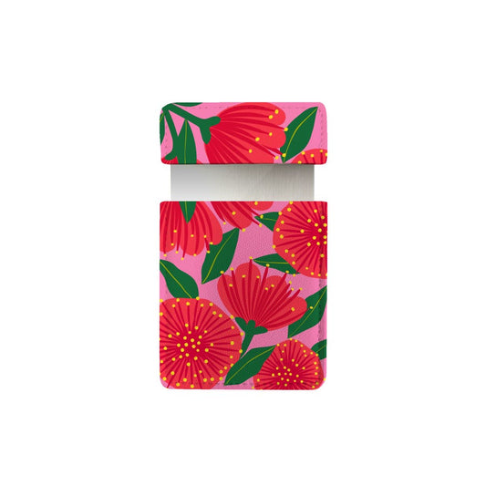 Pocket Mirror Bright Pink Pohutukawa