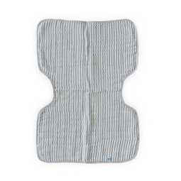Burp Cloth-Grey Stripe
