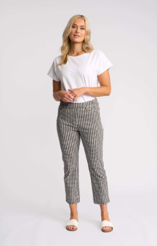 Vassalli Tint Pull On-Black Gingham