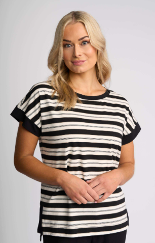 Vassalli Thea Top-Black/ White