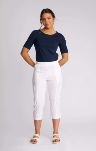 Vassalli Wave Pant-White