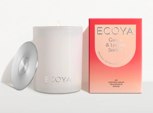 Ecoya Guava and Lychee Sorbet 400g Candle