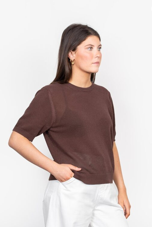 Antler Mooch Top Cocoa