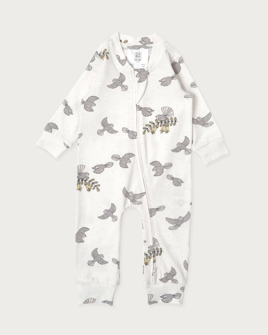 Organic Cotton Onesie - Piwakawaka