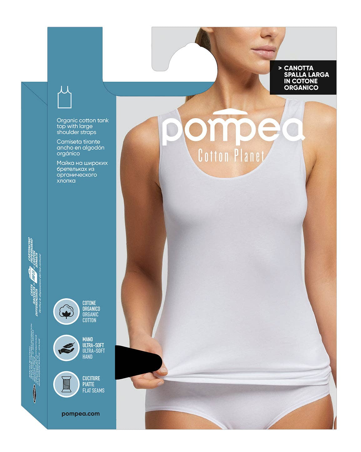 Cotton Planet Women's Wide Strap Singlet Vest