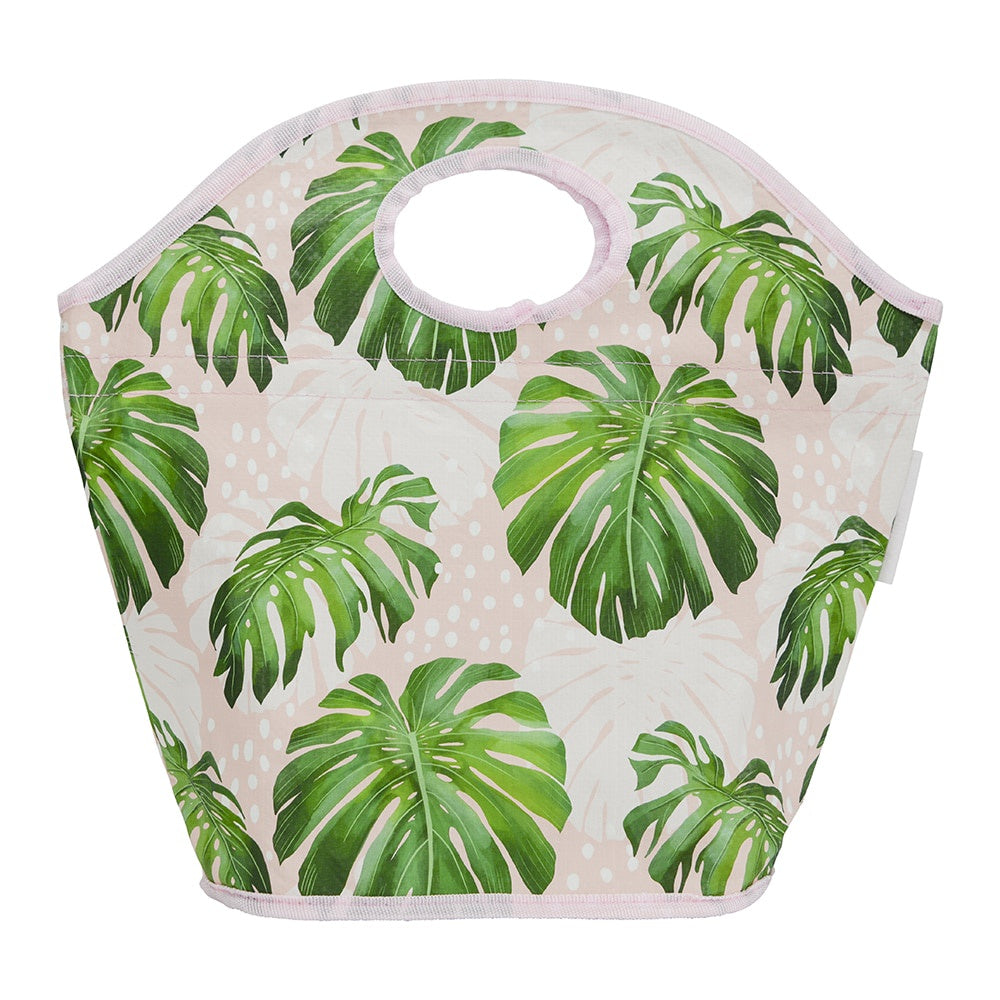 Lunch Bag - monstera Pink
