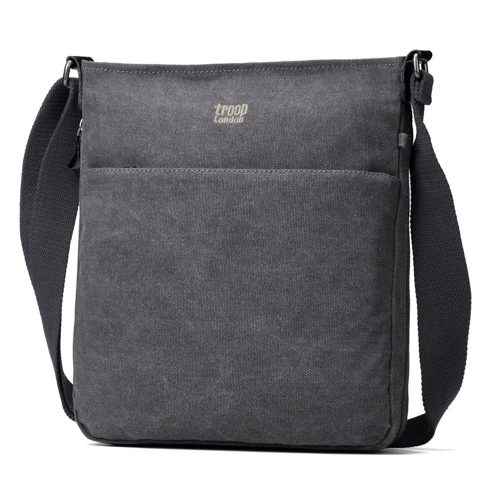 Classic Zip Shoulder Bag - Charcoal