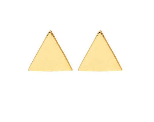 9 CT Gold Earrings - Triangle Stud