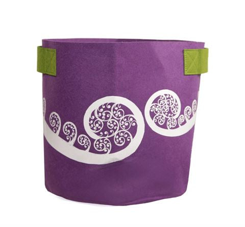 Ecofelt 7 Gallon Bag - Ponga - Purple & Green