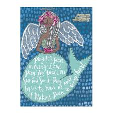 Christmas Card - Mermaid Pray for Peace