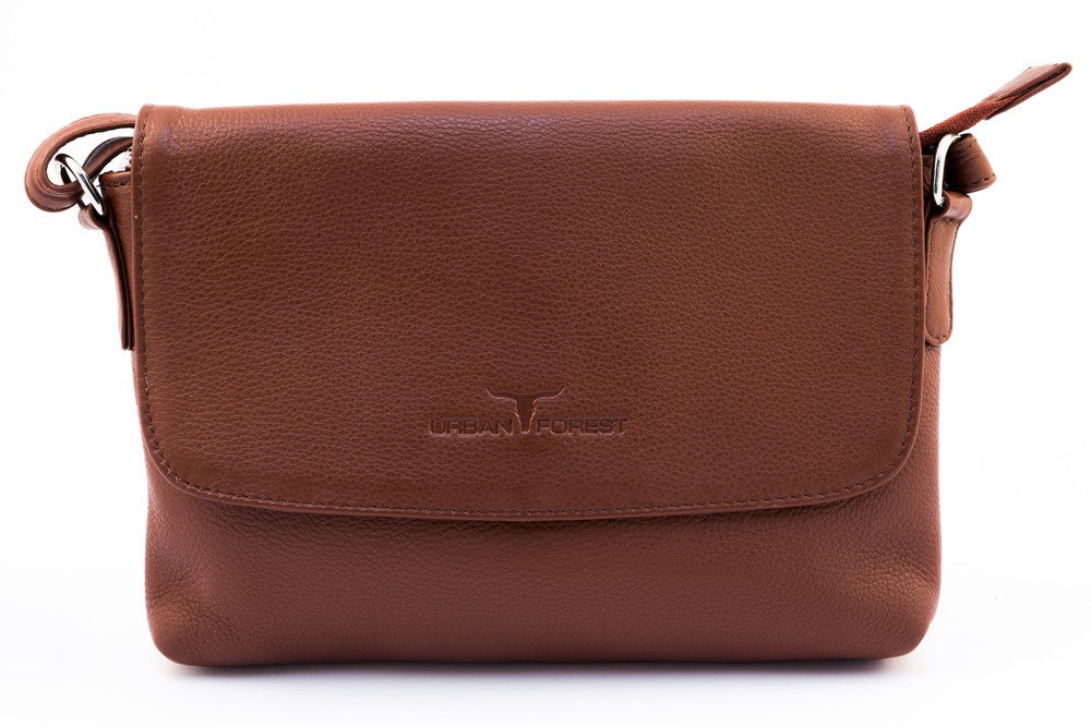 Rosa Small Leather Handbag - Redwood