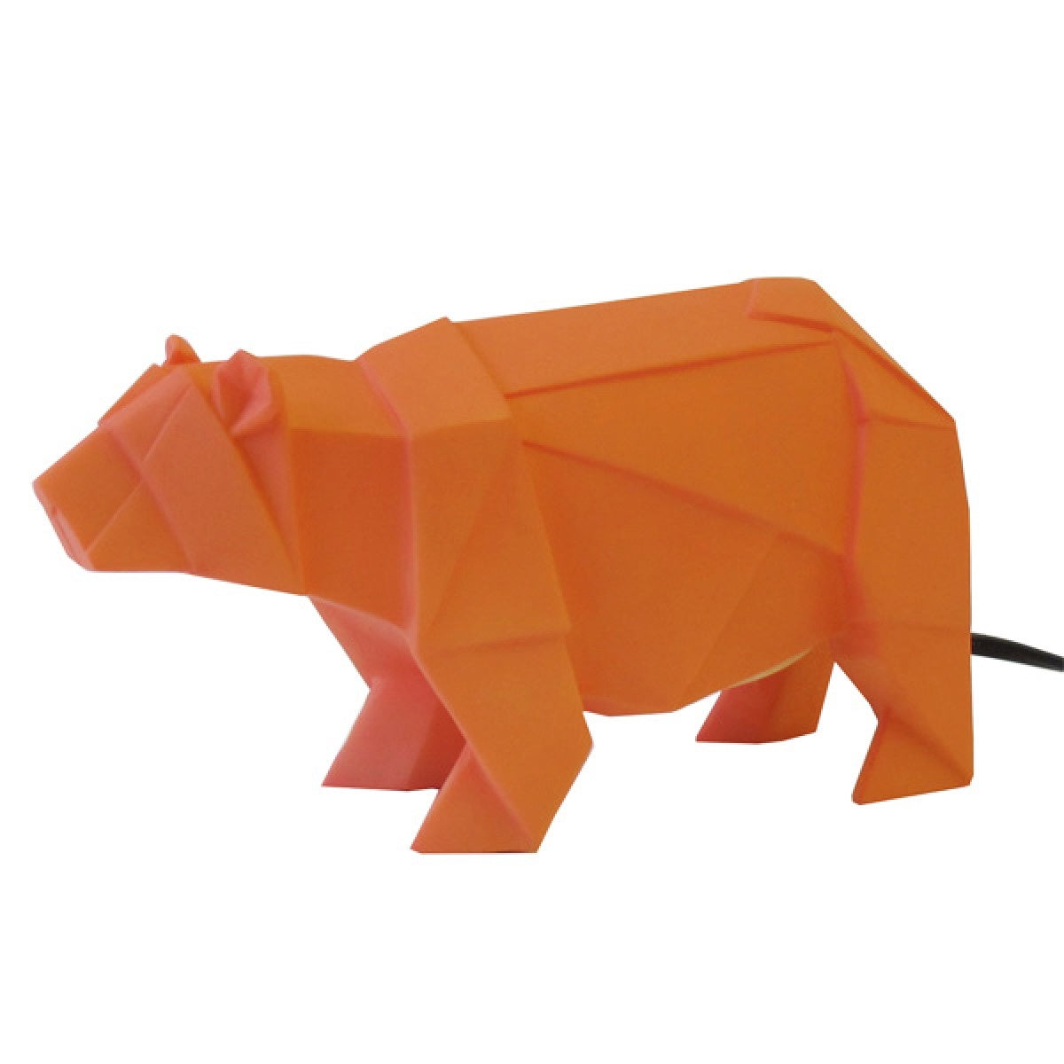 Bear Origami Lamp - Orange