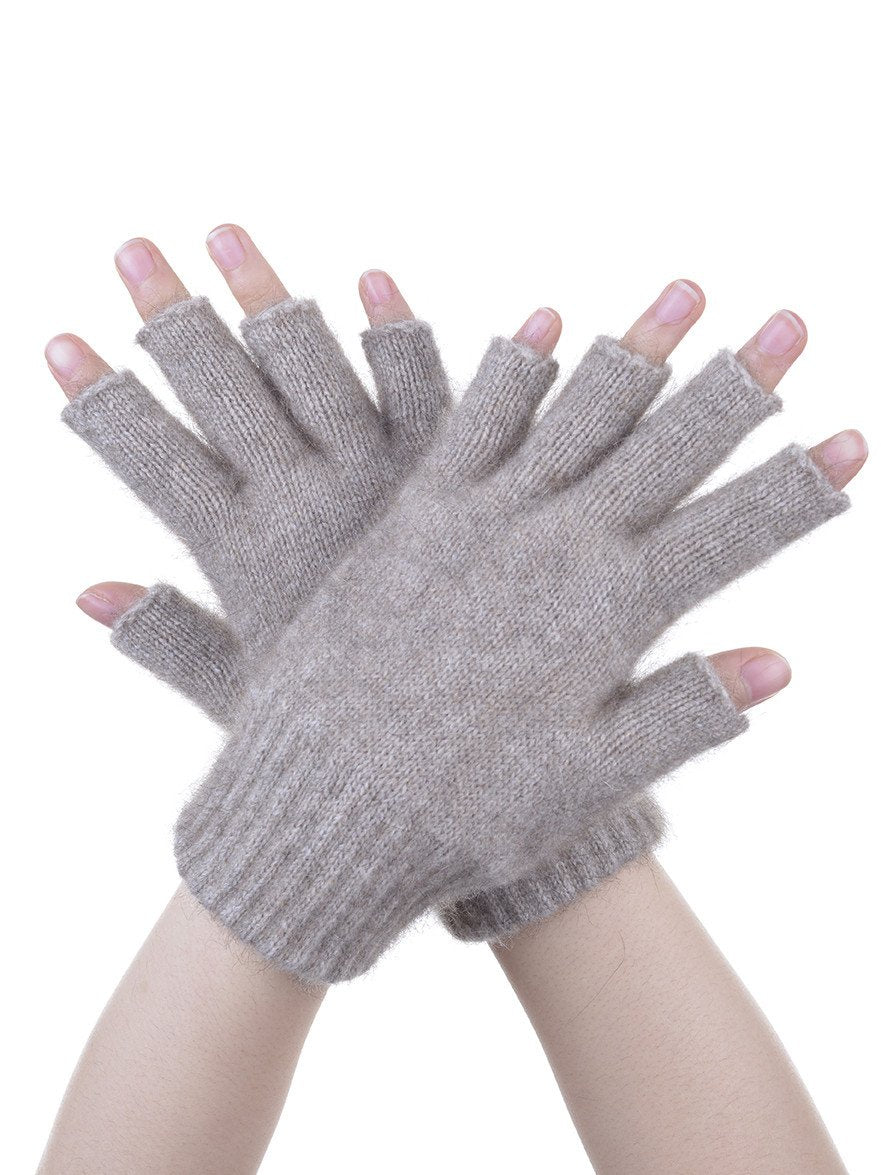 Open Finger Gloves - Mocha
