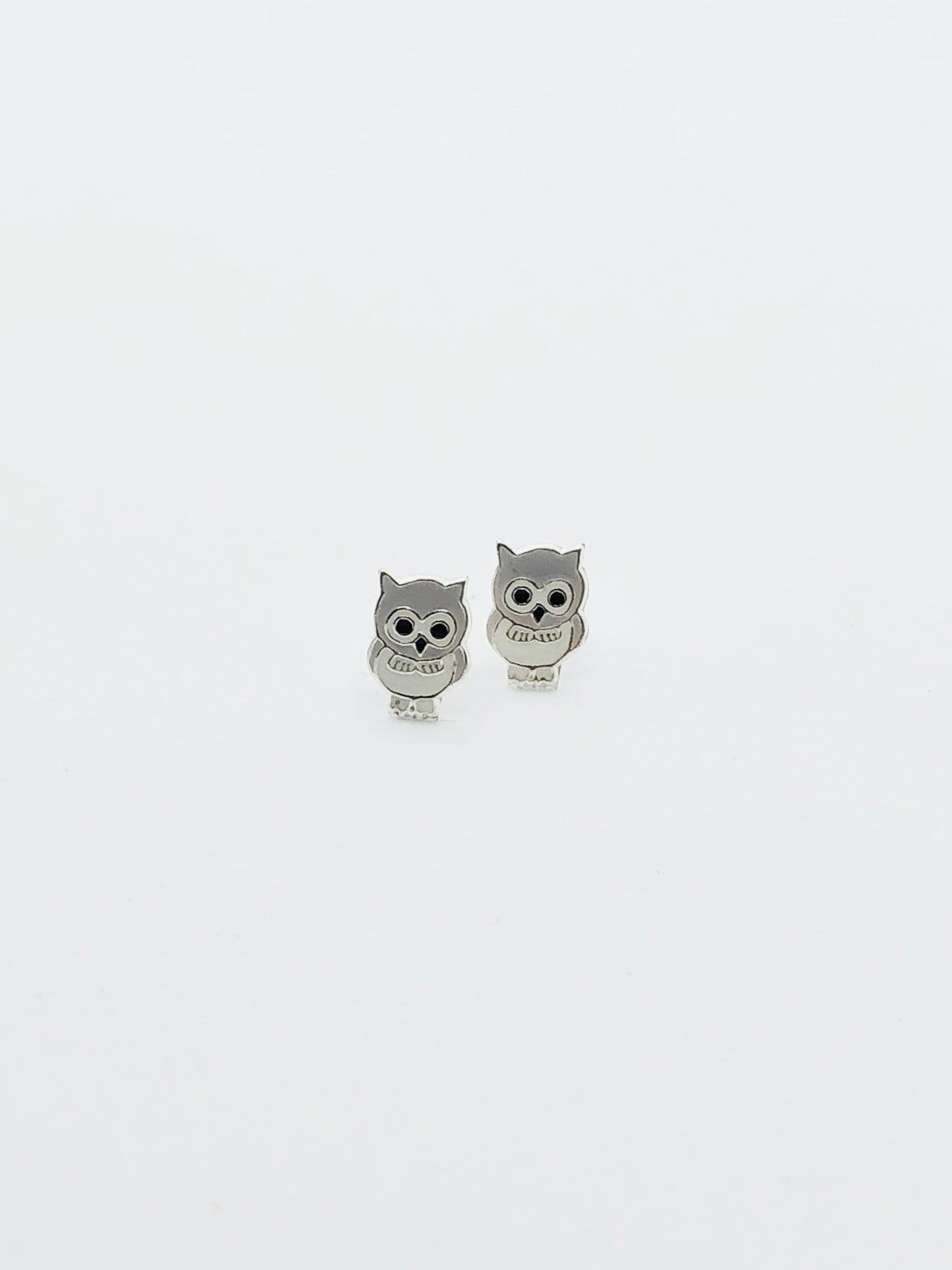 Sterling Silver Earrings - Cute Owl