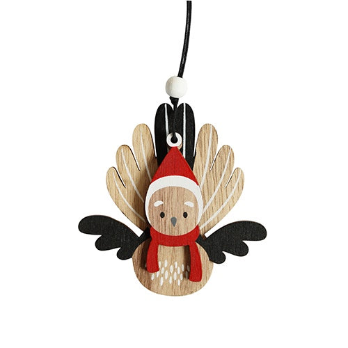Wobbly Fantail Christmas Decoration