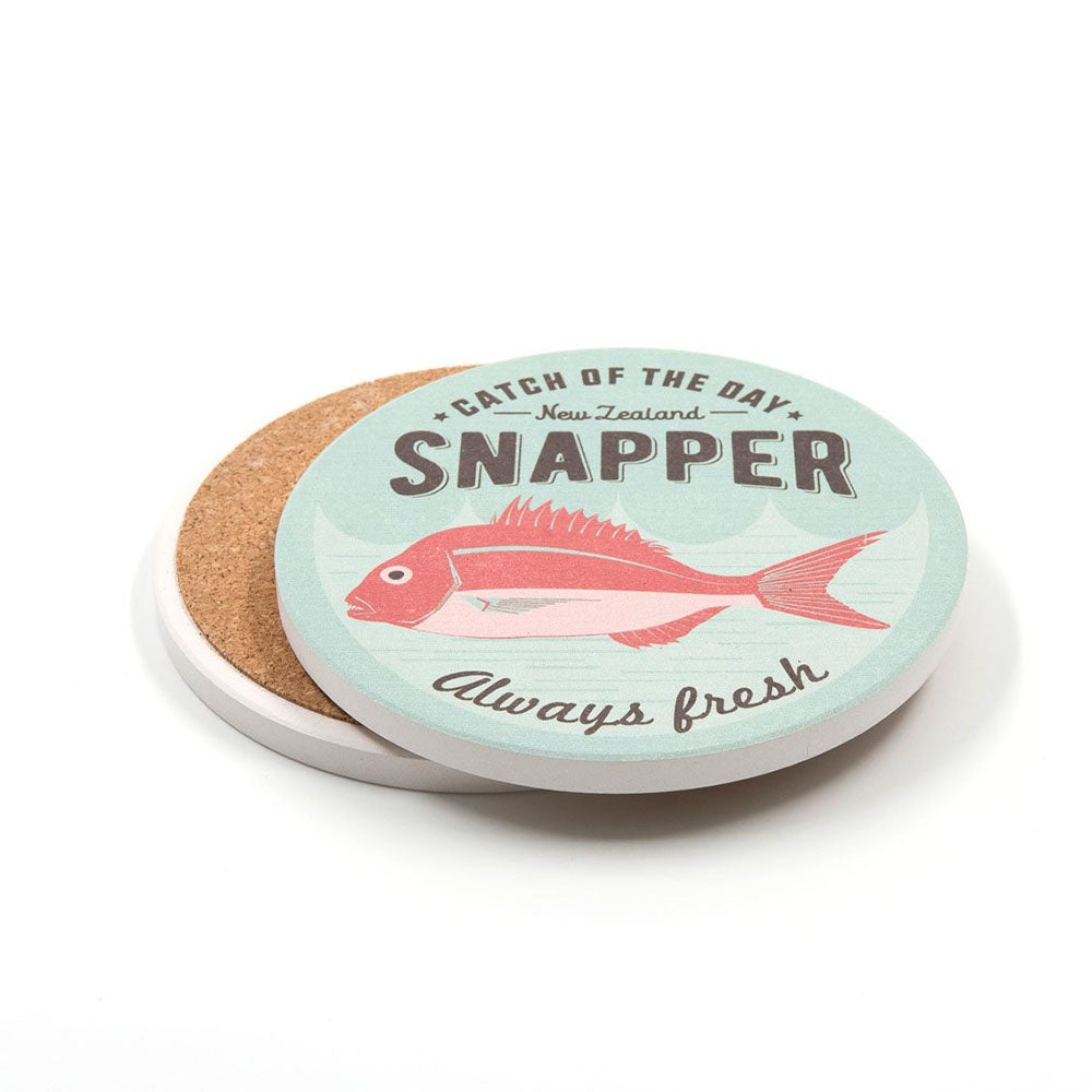 Ceramic Coaster Catch of the Day Snapper