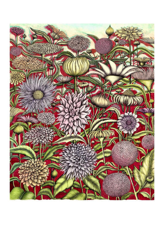 Floral Arrangement A3 Print by Sue Syme