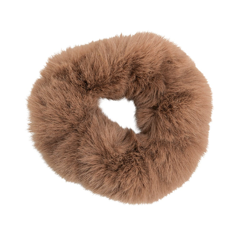 Fluffy Hairband - Brown