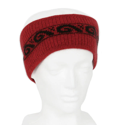 Koru Headband Red & Black