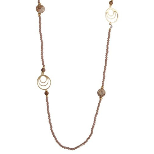 Leyla Bead & Stone Necklace