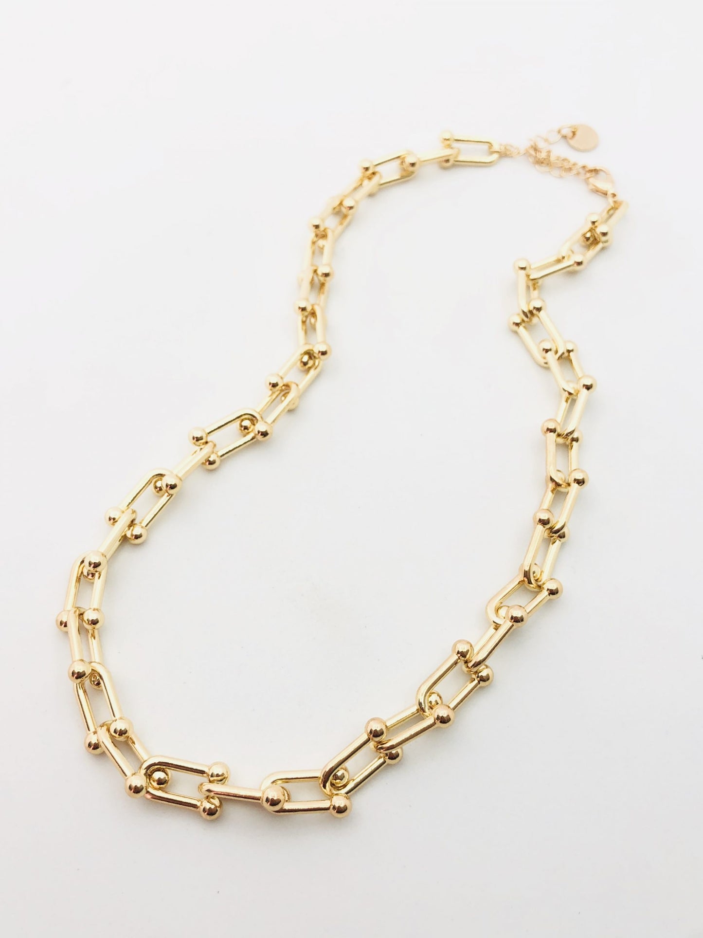 Fashion Necklace Chunky Gold U Link Chain