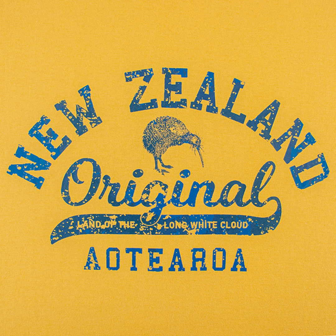 NZ Originals Adults Tee Shirt Mustard