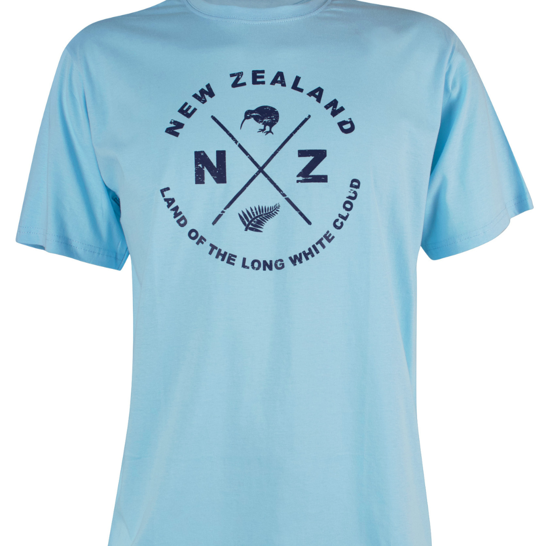 XNZ Adults Tee Shirt Pale Blue