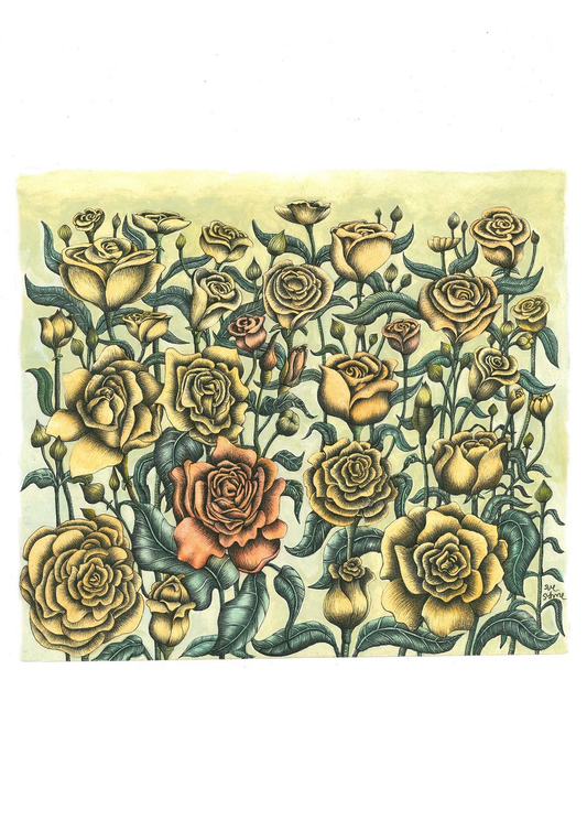Roses A3 Print by Sue Syme
