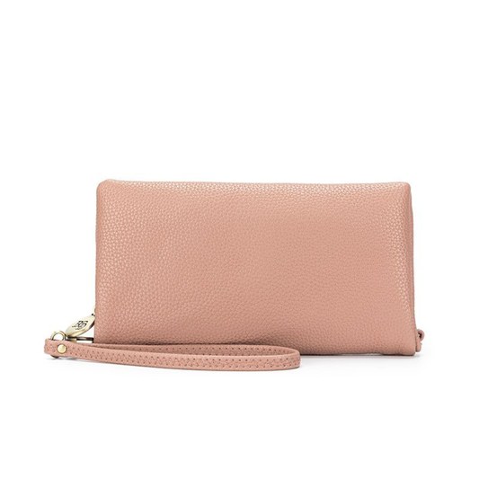 Mavie Wallet Crossbody Clutch Deep Pink